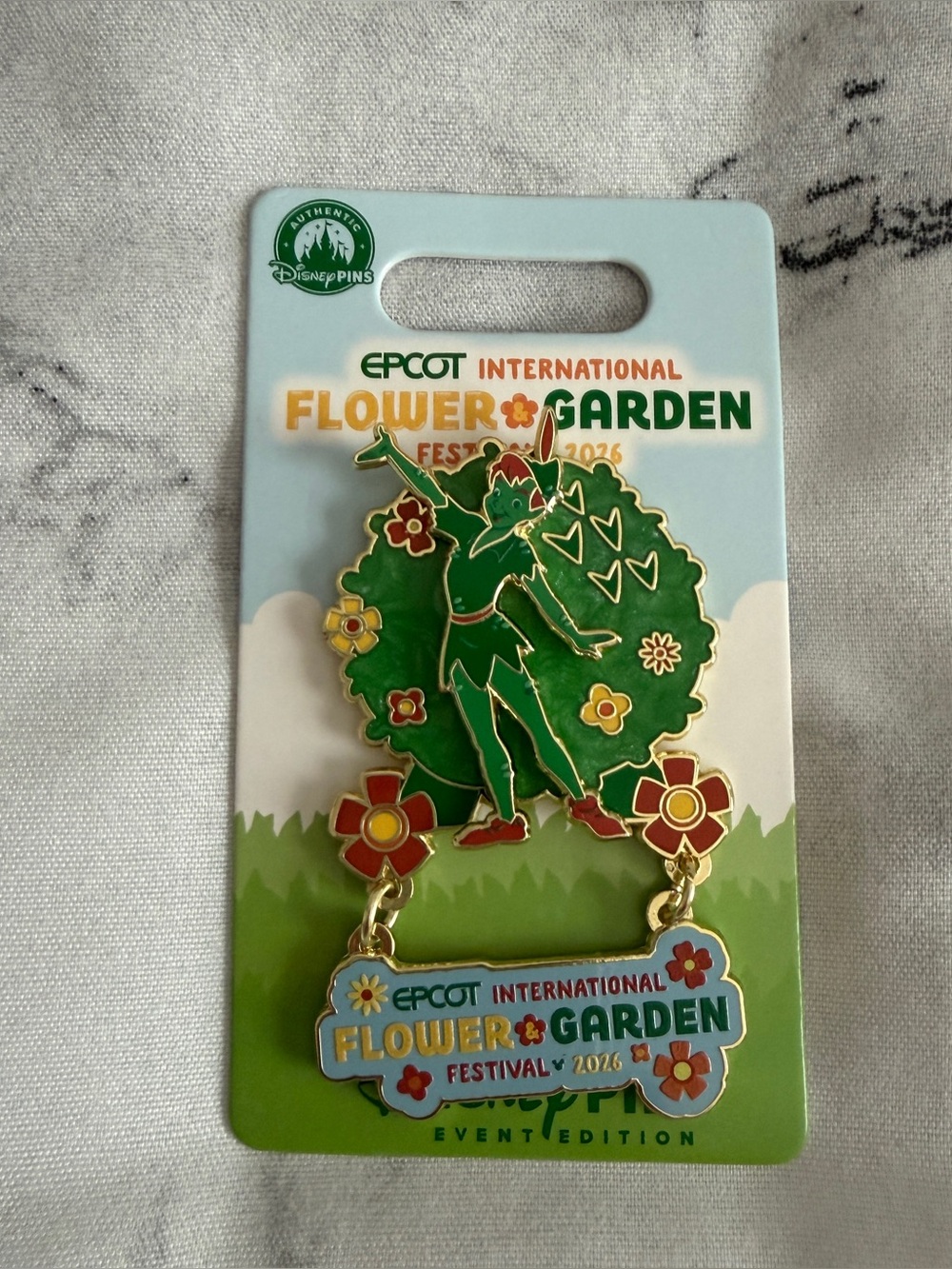 Disney | NWT Flower and Garden Peter Pan Pin